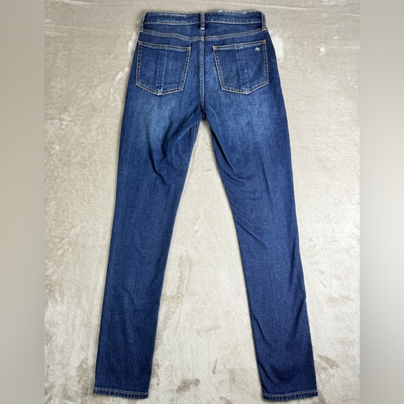 Rag & Bone Nina High Rise Skinny Jeans Aster Blue‎ Women's Size 25 - Picture 3 of 11